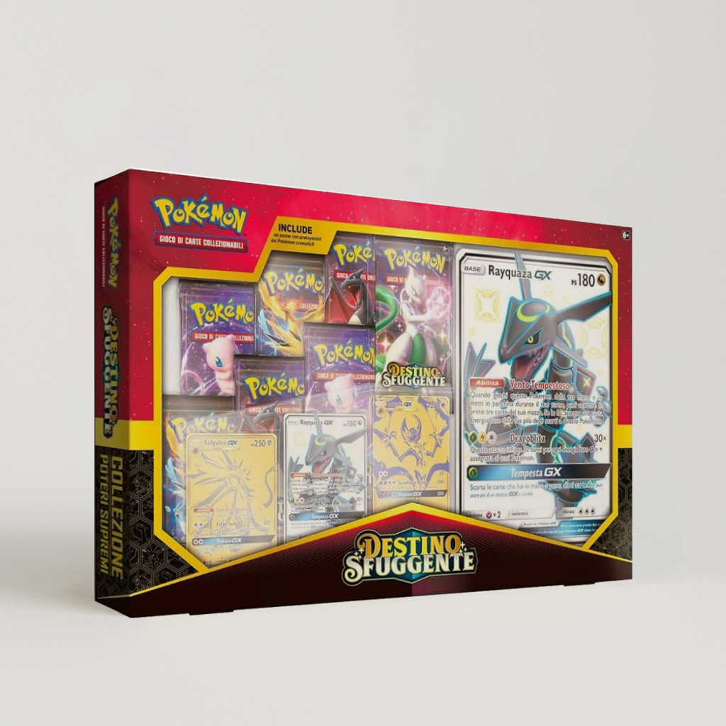 Pokémon Sole e Luna Destino Sfuggente - Collezione Poteri Supremi Rayquaza GX