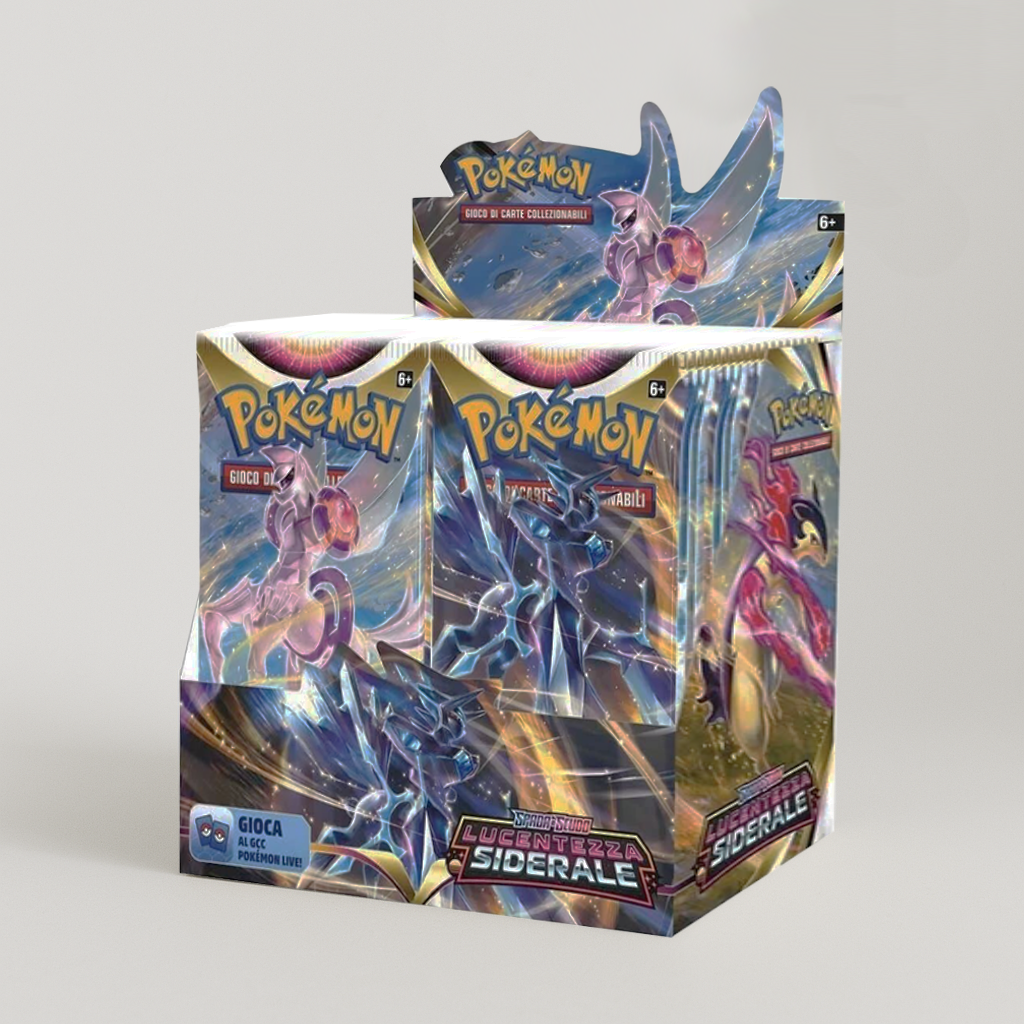 Pokémon Spada e Scudo Lucentezza Siderale - Display da 36 bustine IT