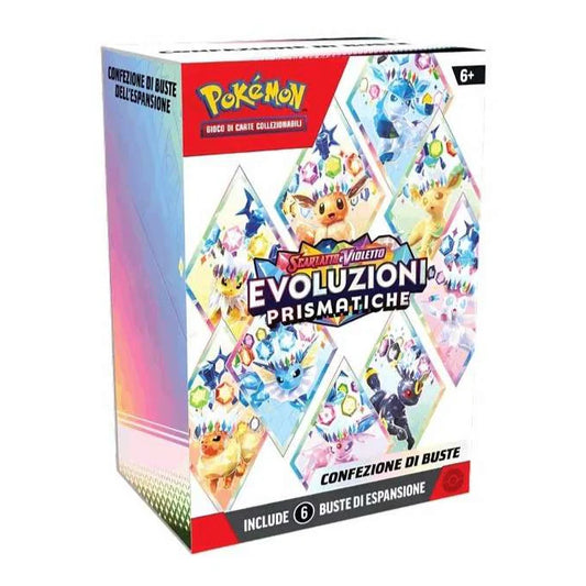 Pokémon Scarlatto e Violetto Evoluzioni Prismatiche - Bundle da 6 Bustine IT