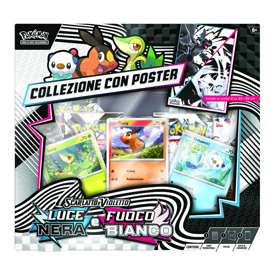 Collezione Con Poster Luce Nera e Fuoco Bianco