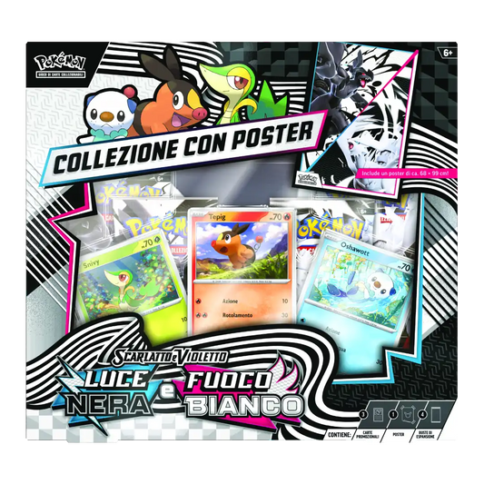 Collezione Con Poster Luce Nera e Fuoco Bianco