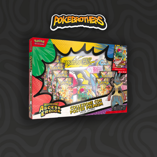 Ascesa Eroica Collezione Con Poster Premium Mega Lucario EX