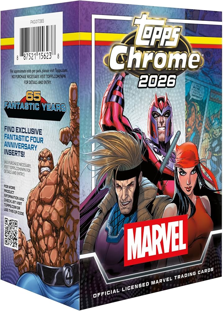 Topps Chrome Marvel 2026 Value box