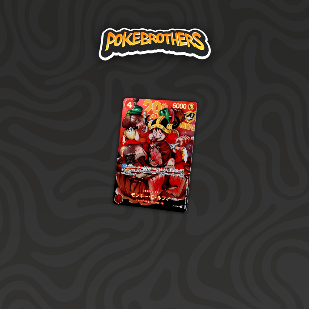 One Piece Card Game Monkey D. Luffy P-159 29th Anniversary Promo