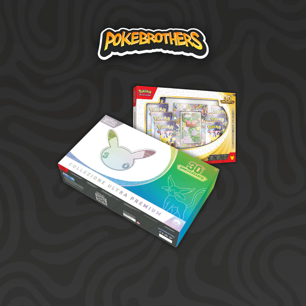 PREORDER 30° Anniverarsio - Bundle Collezione Ultra Premium Giorno (Espeon) + Collezione Premium Ditto