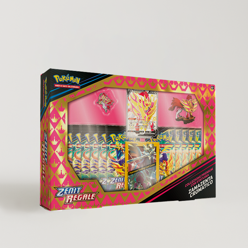 Collezione Premium Zenit Regale Con Statuina Zamazenta Cromatico